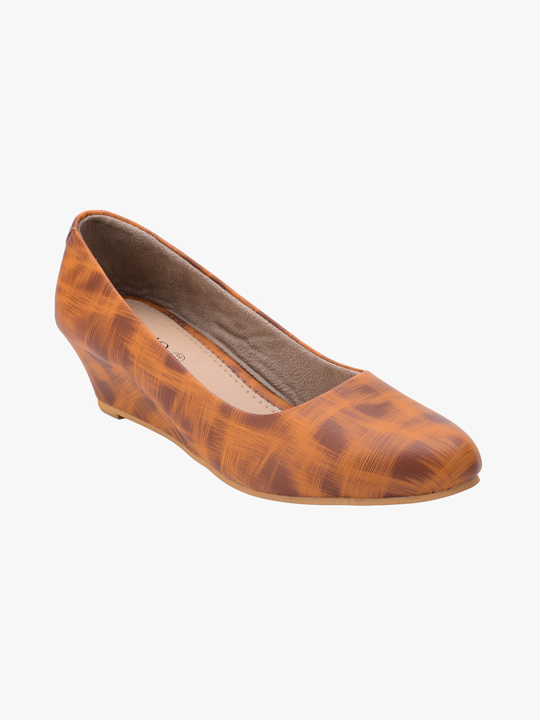 Buy SALARIO Women Tan Brown Printed Pumps Heels for Women 11650994