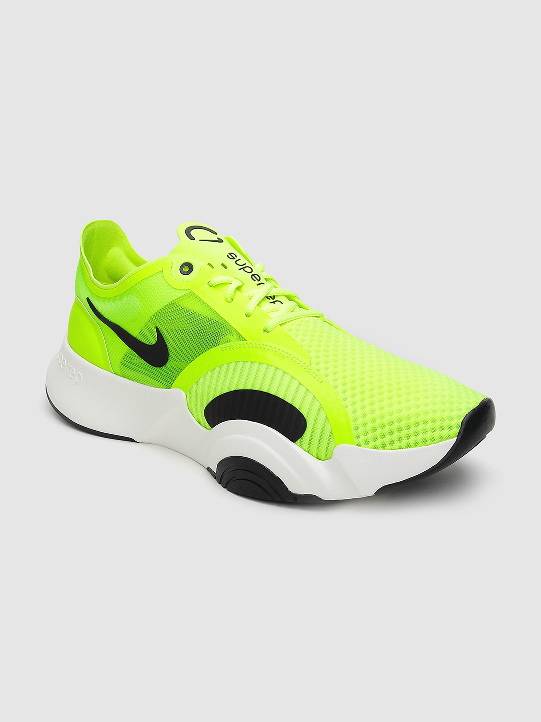 fluorescent green trainers