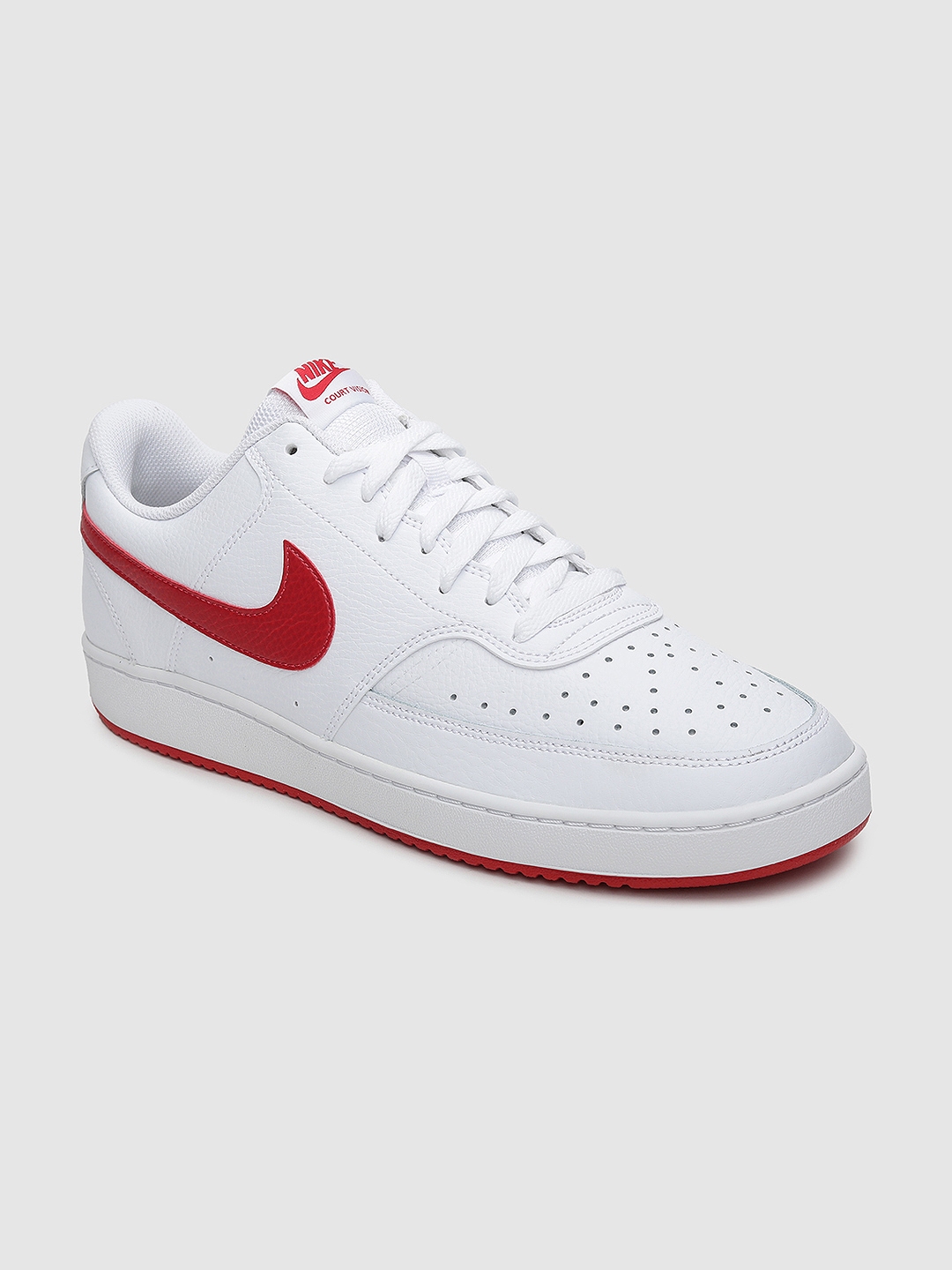 nike men white court vision sneakers