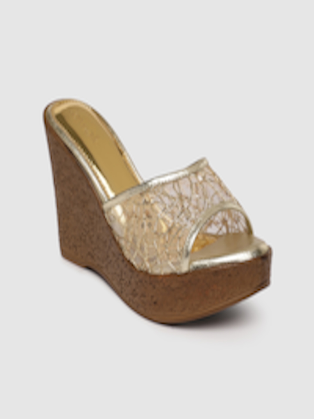 Buy Catwalk Women Gold Toned Embroidered Heels - Heels for Women ...