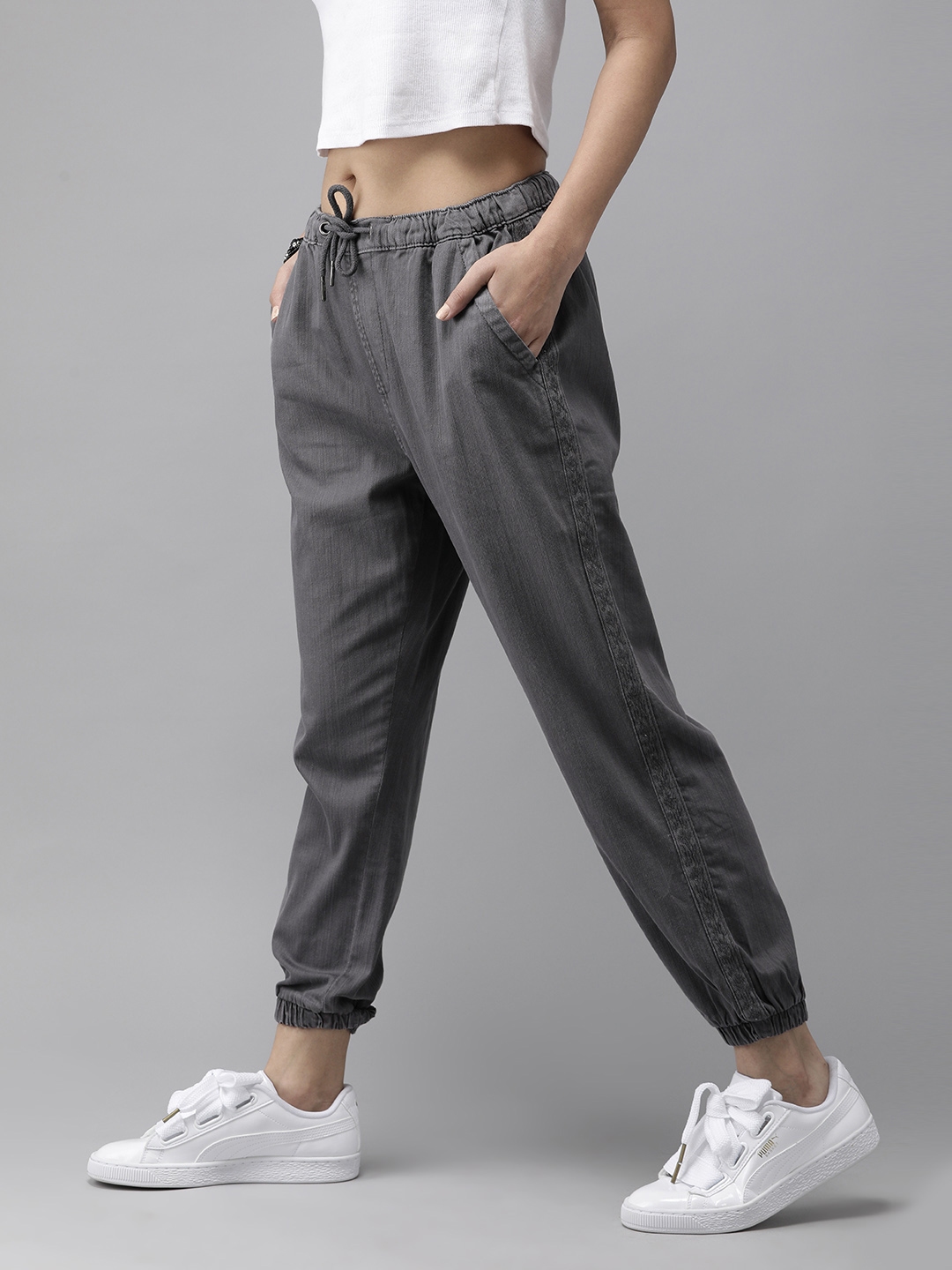 roadster joggers myntra