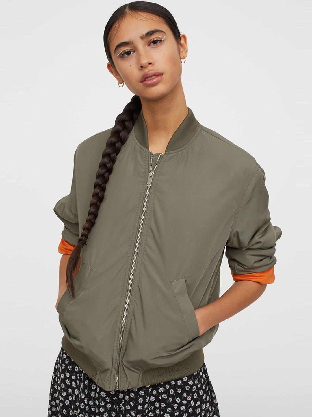 Buy H&M Women Green Solid Padded Bomber Jacket Jackets for Women 11679270 Myntra