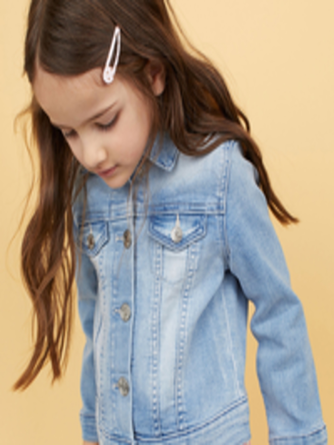 Buy H&M Girls Blue Denim Jacket - Jackets for Girls 11679330 | Myntra