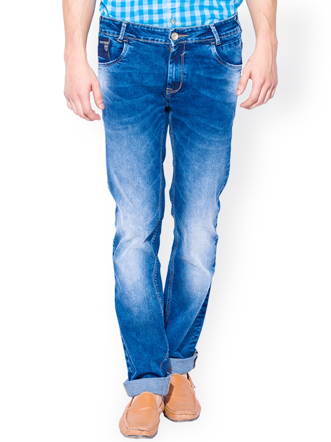 mufti slim men blue jeans