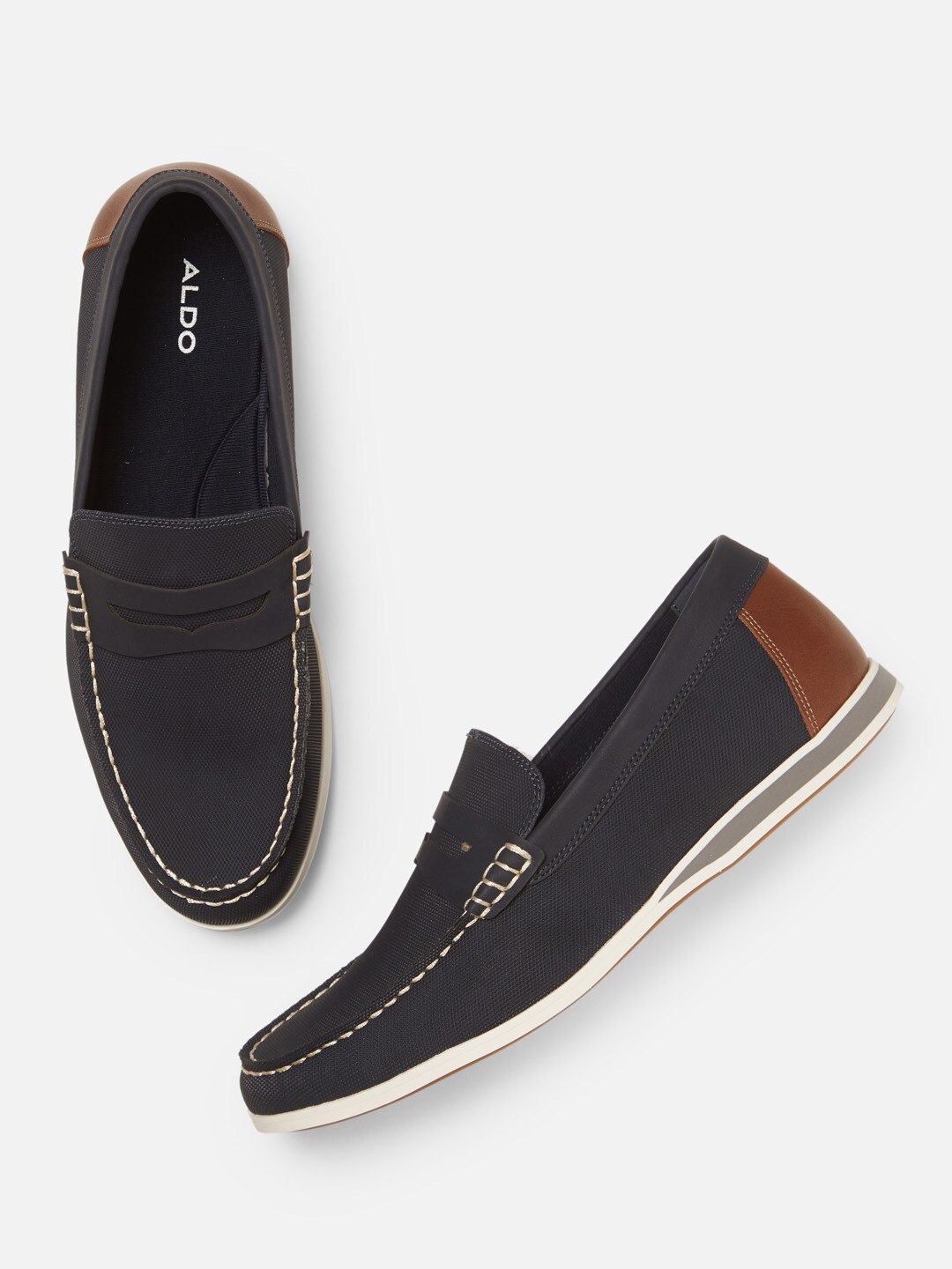 Buy ALDO Men Navy Blue Loafers Casual Shoes for Men 11693732 Myntra