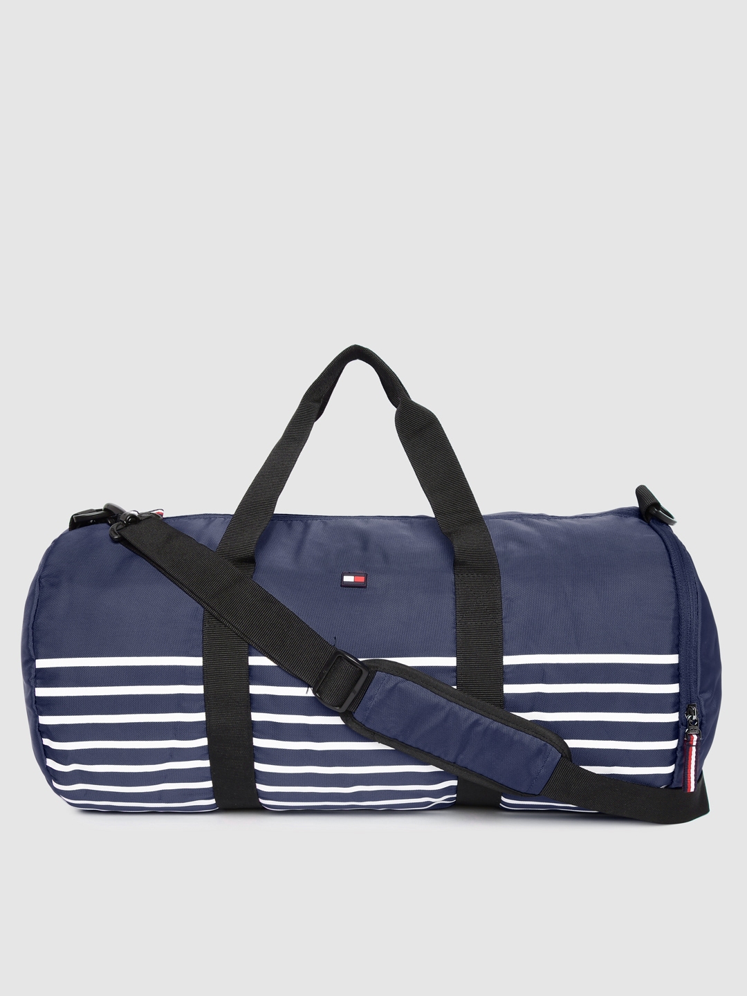 Buy Tommy Hilfiger Unisex Navy Blue And White Striped Duffel Bag Duffel Bag For Unisex 11698694