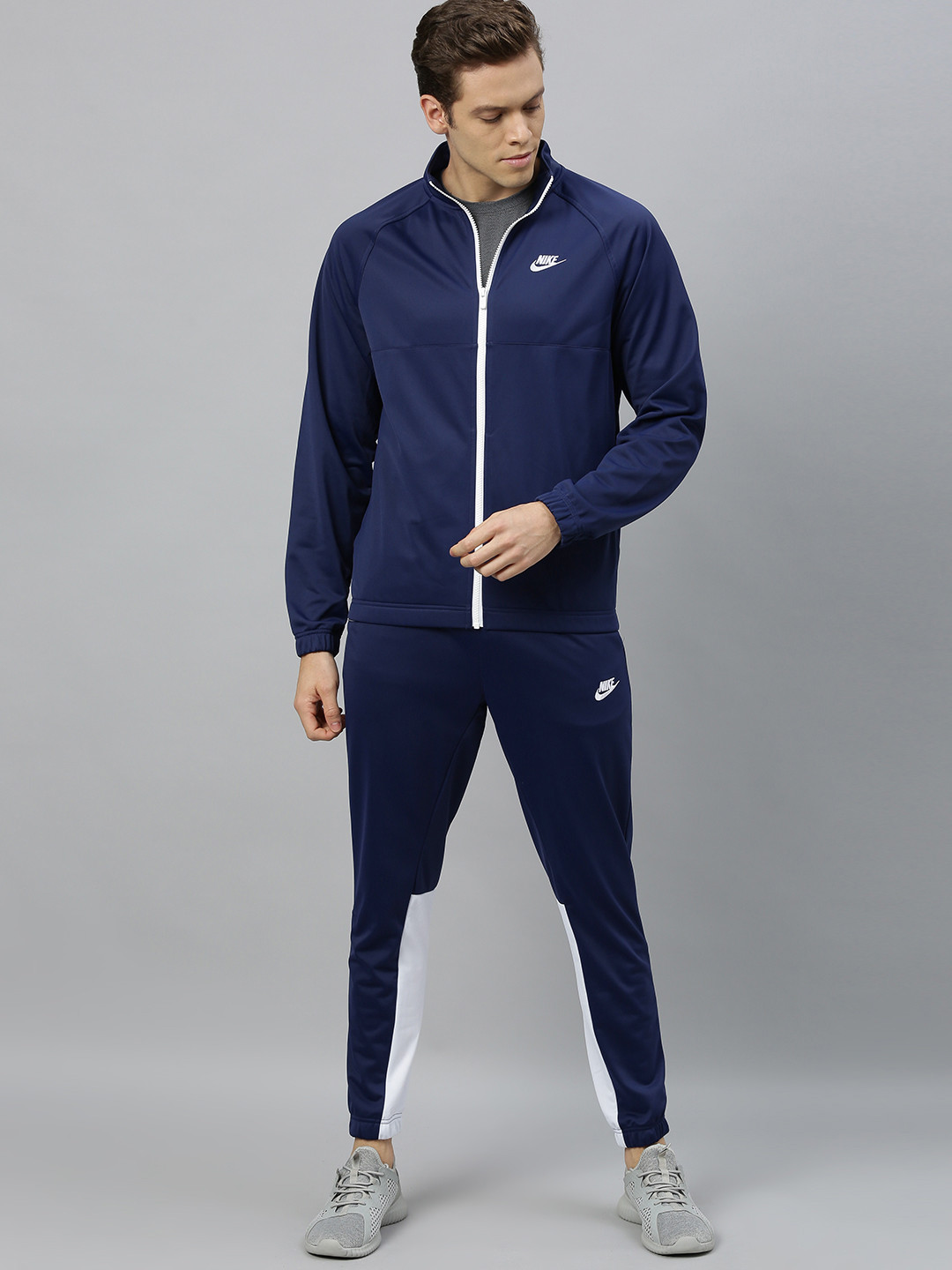 Buy Nike Men Navy Blue Solid Tracksuit Tracksuits for Men 11703300