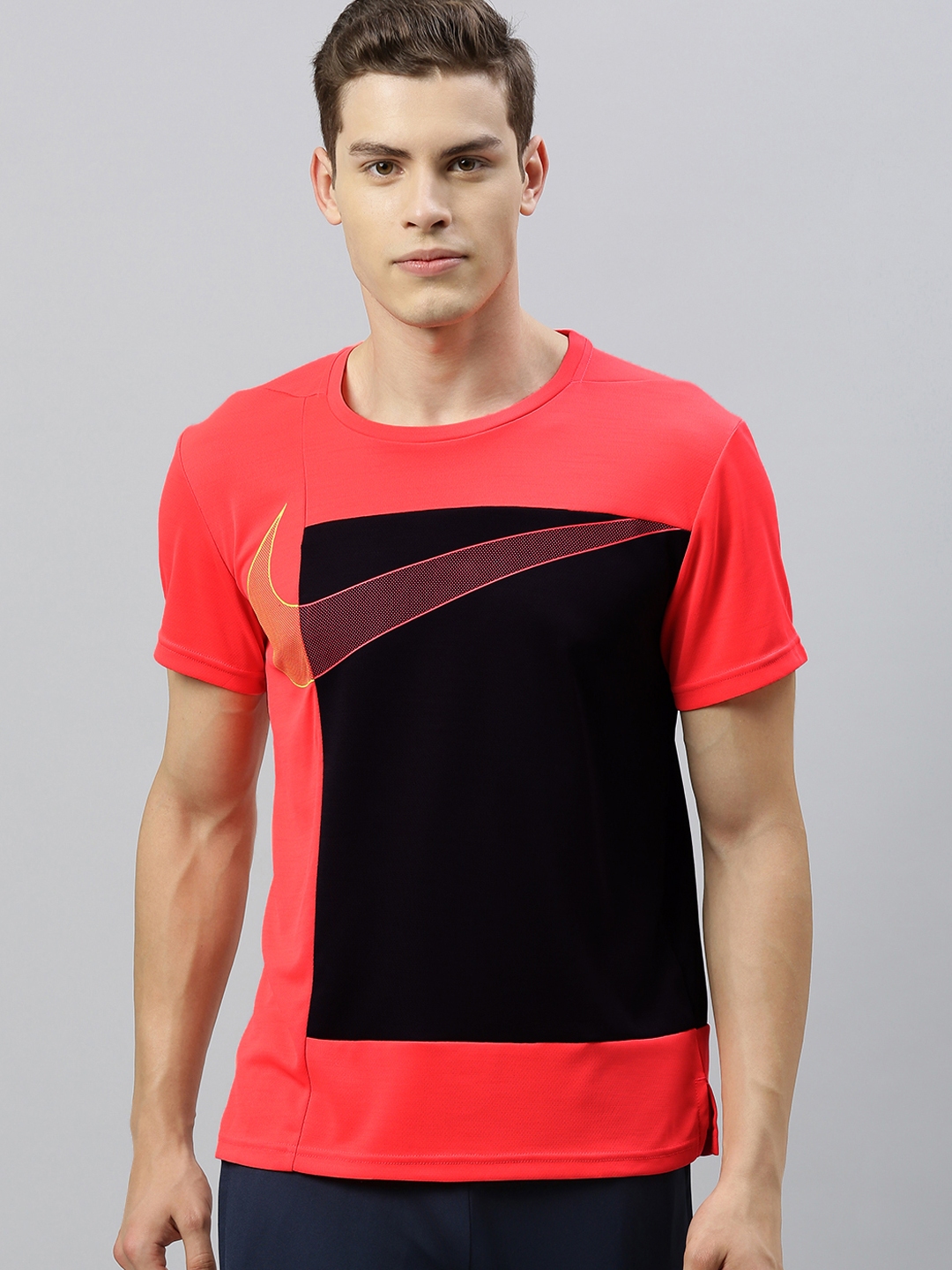 Buy Nike Men Red Printed AS M NK Dri Fit SUPERSET Round Neck T Shirt ...