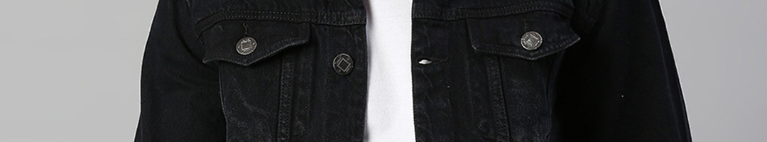 Buy High Star Men Black Solid Denim Jacket - Jackets for Men 11704176 ...