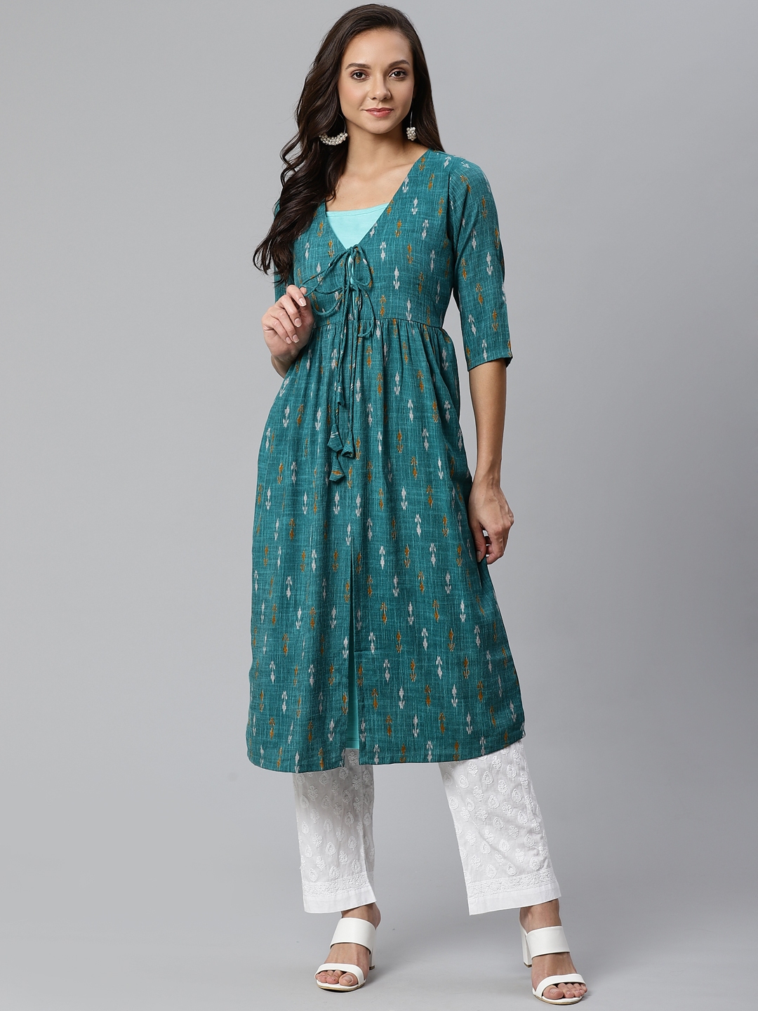 ikat dress myntra