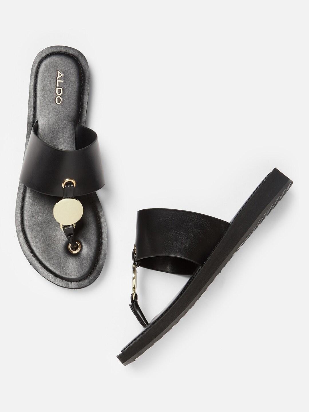 womens black flats with strap