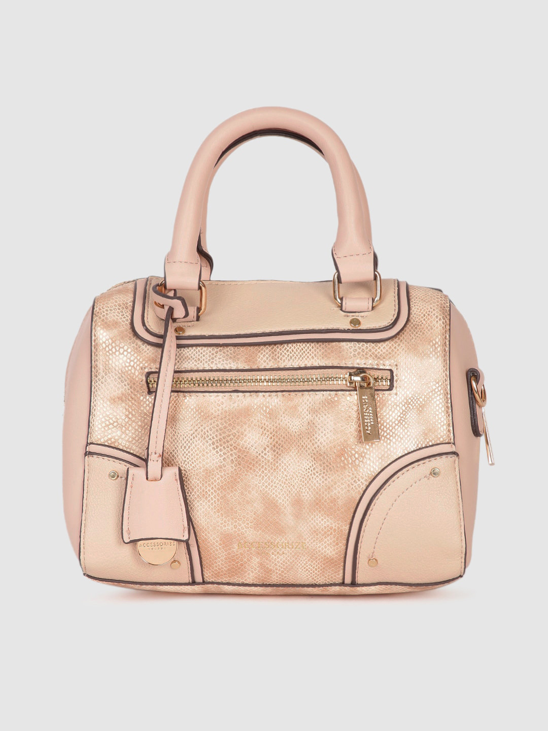 Buy Accessorize Gold Toned Textured Handheld Bag Handbags for Women