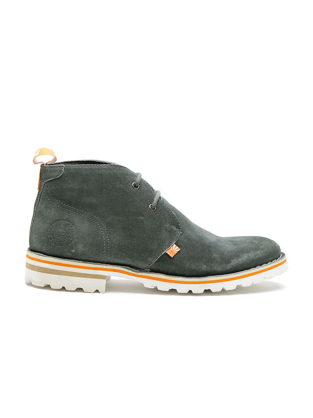 Buy Superdry Men Olive Green Leather Boots Casual Shoes for Men