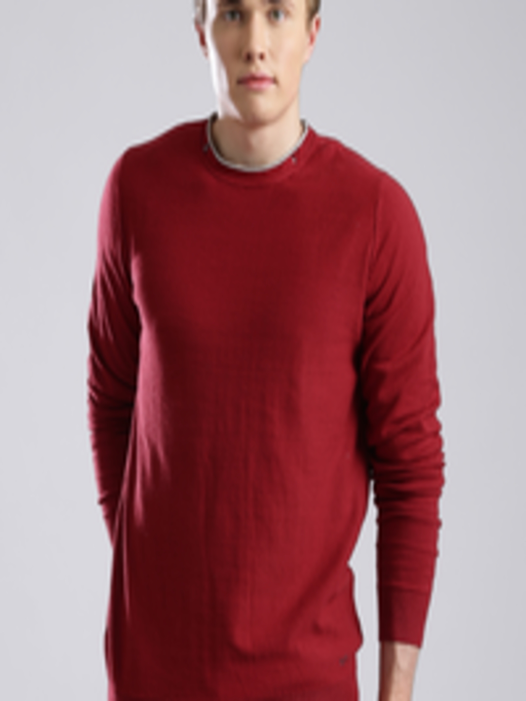 Buy GAS Red Sweater - Sweaters for Men 1174054 | Myntra
