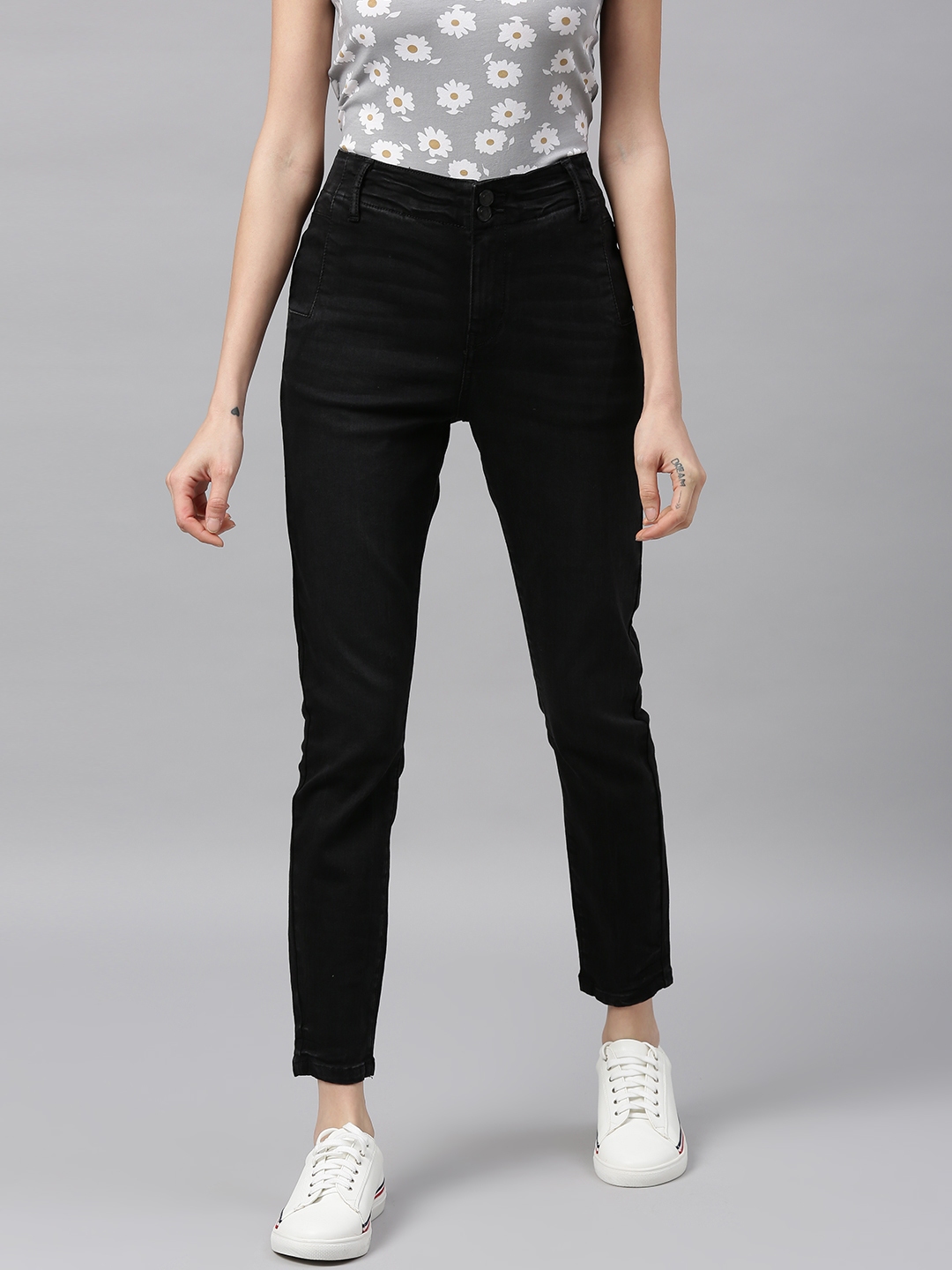 vero moda coated jeans