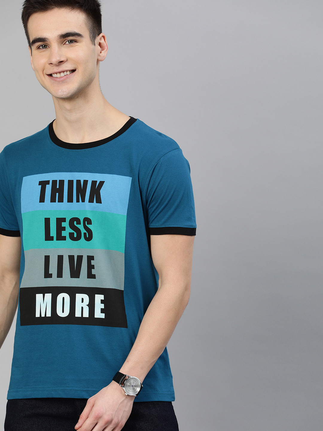 teal t shirt men