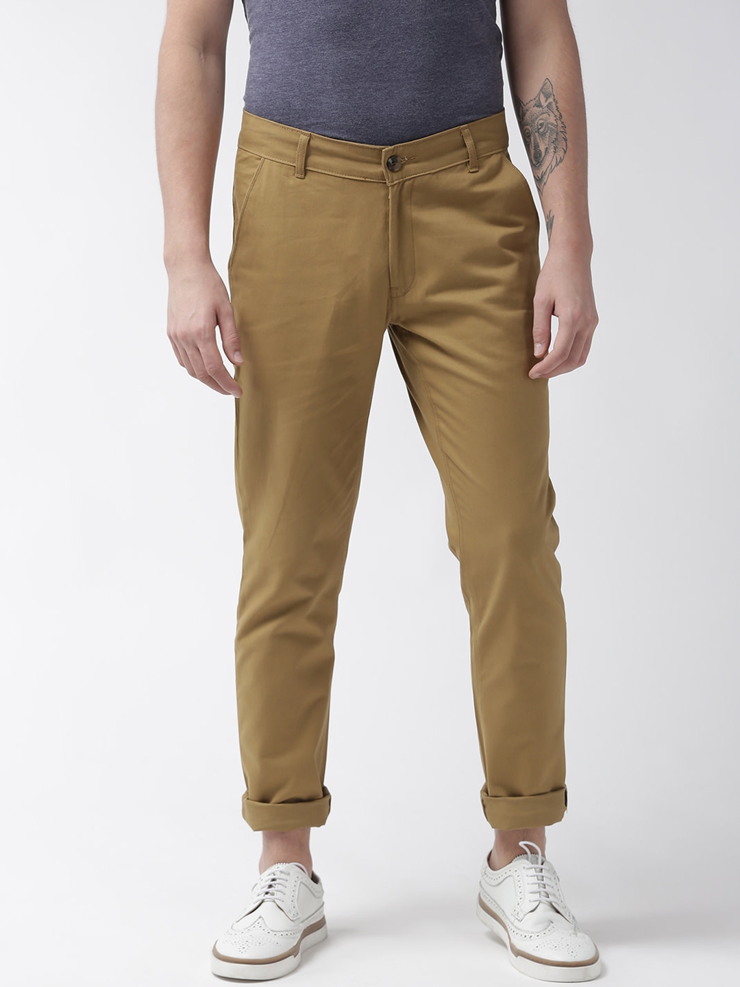 mustard cargo pants