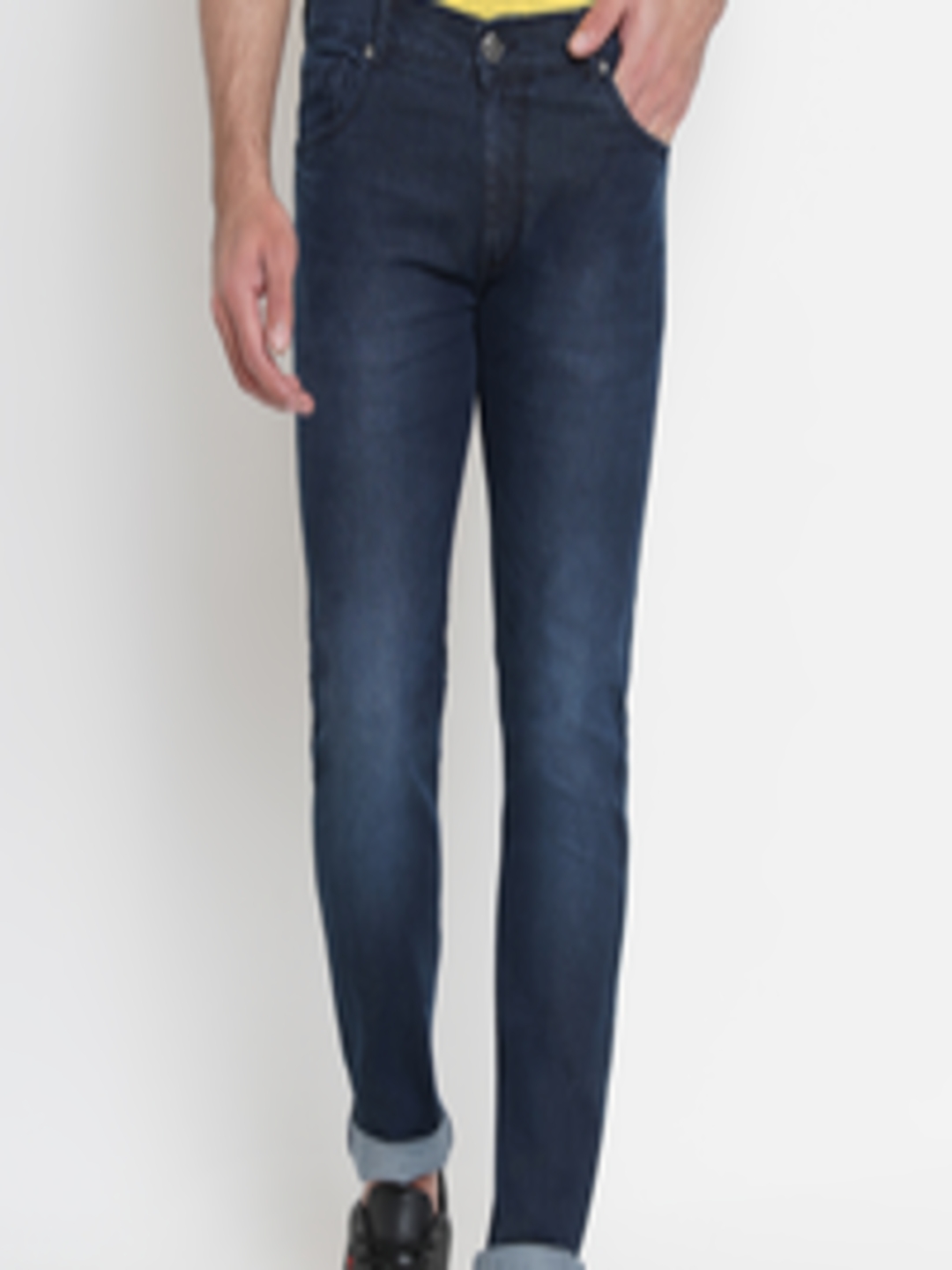 Buy Dais Men Blue Slim Fit Mid Rise Clean Look Stretchable Jeans ...