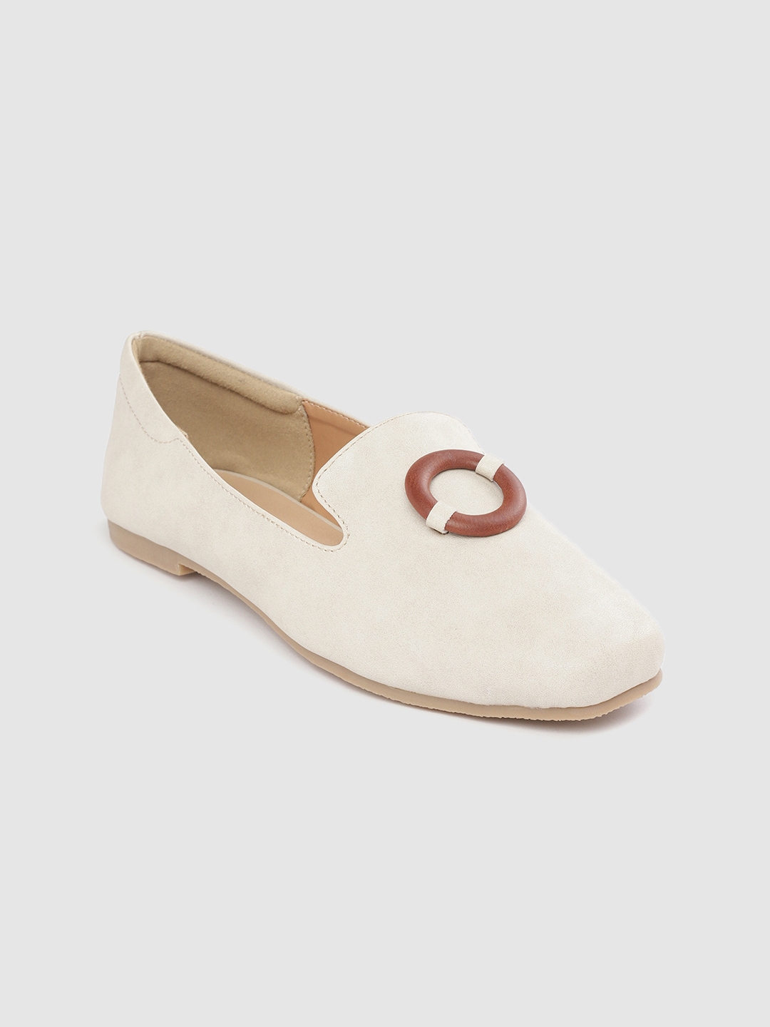 tan slip on flats