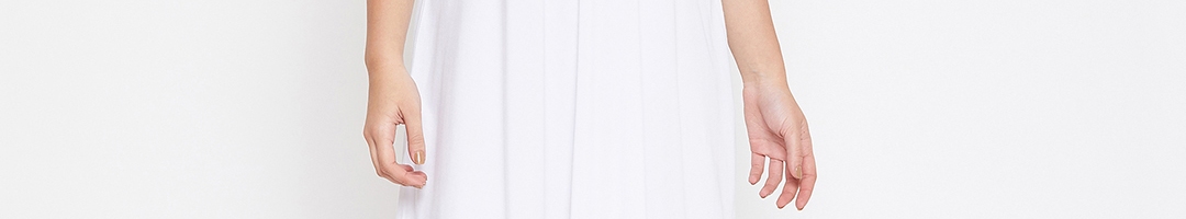 Buy TULIP 21 Women White & Black Printed Maxi Dress - Dresses for Women ...