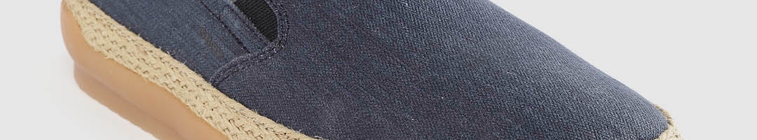 Buy Geox Men Navy Blue Woven Design Espadrille Style Slip On Sneakers ...