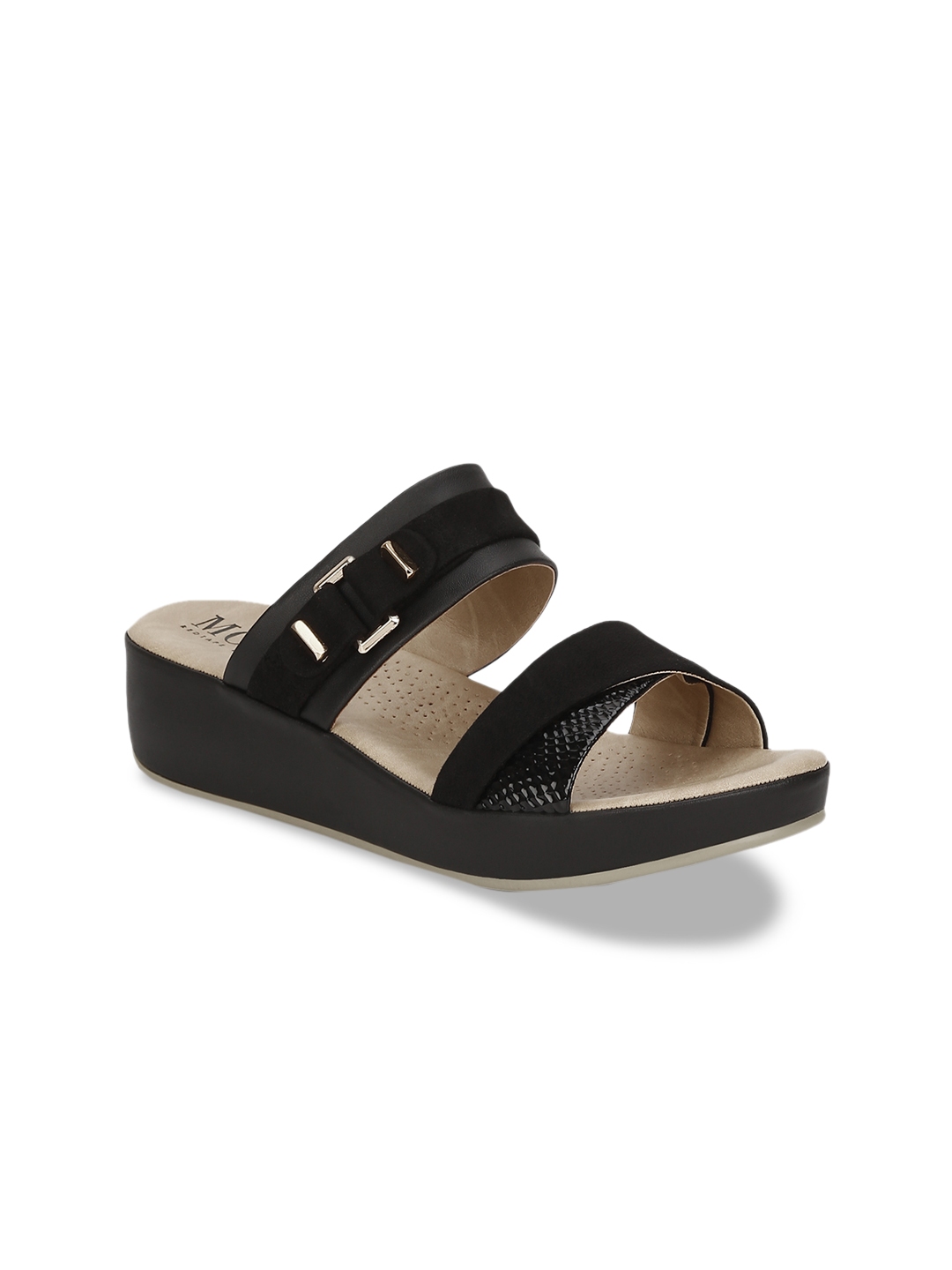 mode by red tape pumps