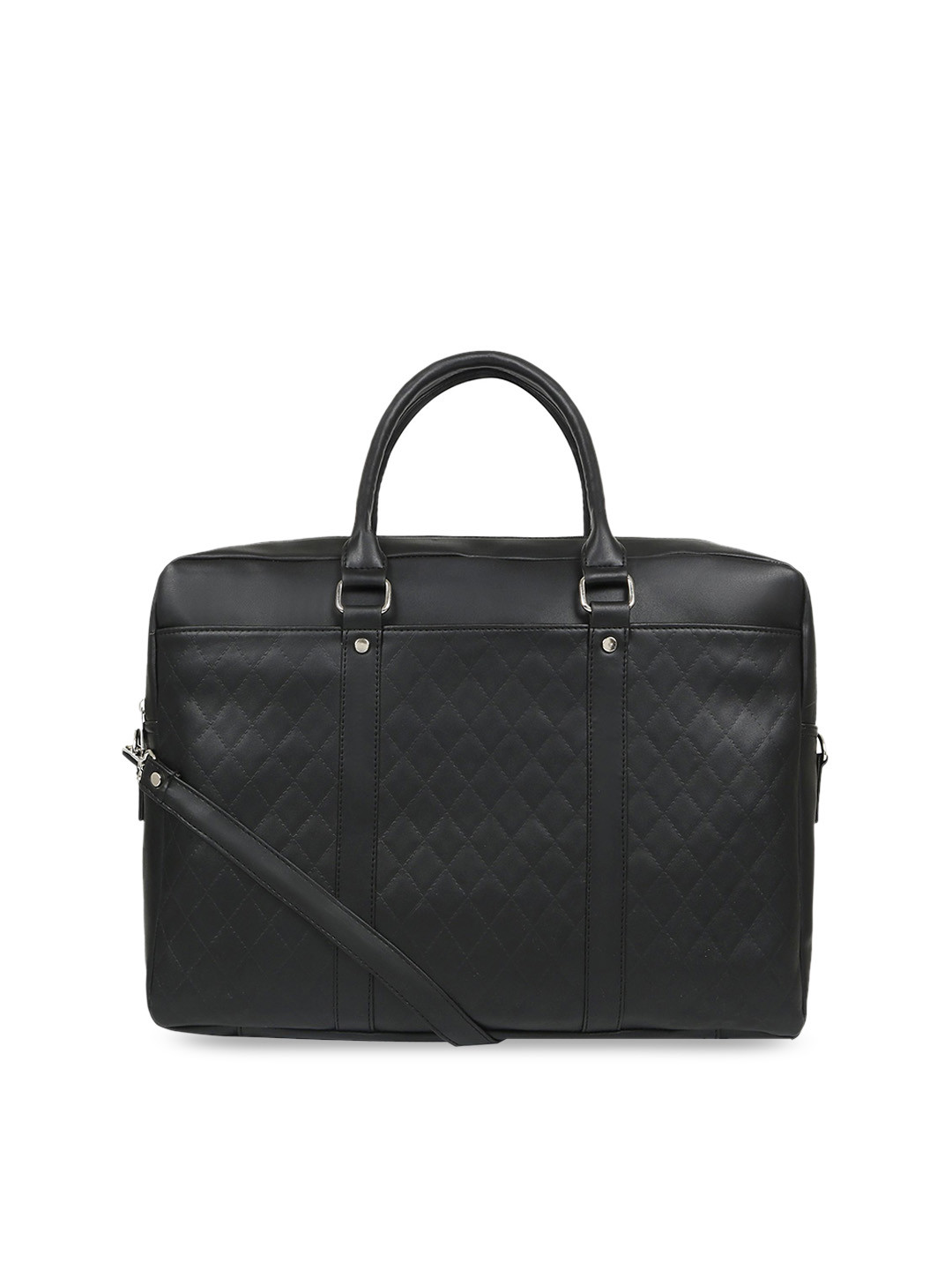 Buy Toteteca Unisex Black Quilted Laptop Bag Laptop Bag for Unisex