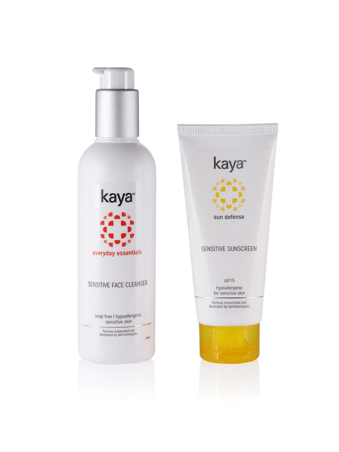 Buy Kaya Set Of Sensitive Suncreen SPF15 & Sensitive Face Cleanser Skin Care Combo for Unisex