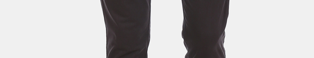 Buy Aeropostale Men Black Slim Fit Solid Regular Trousers - Trousers ...