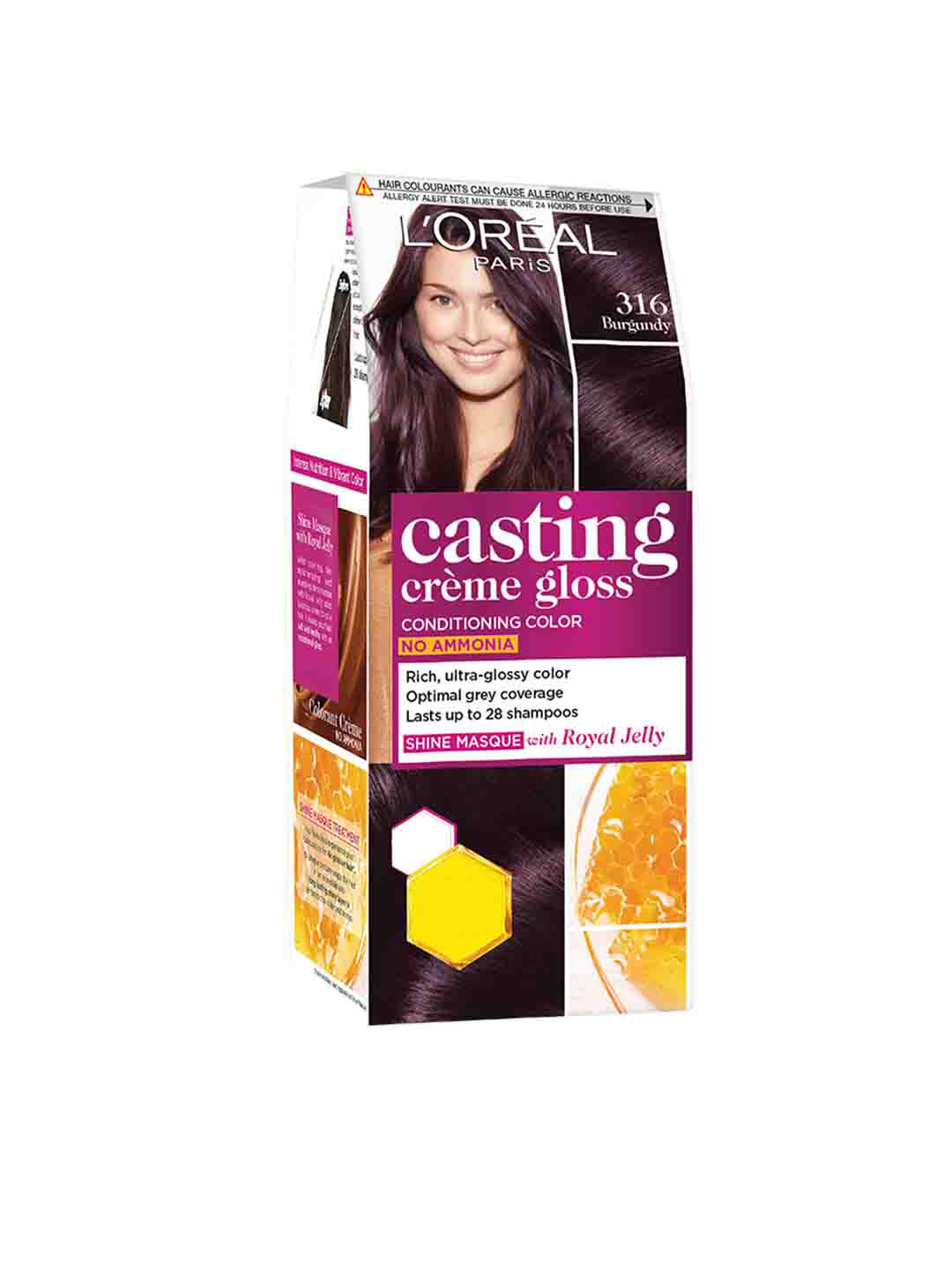 Buy LOreal Paris Casting Creme Gloss Conditioning Hair Colour Burgundy 316 Hair Colour for