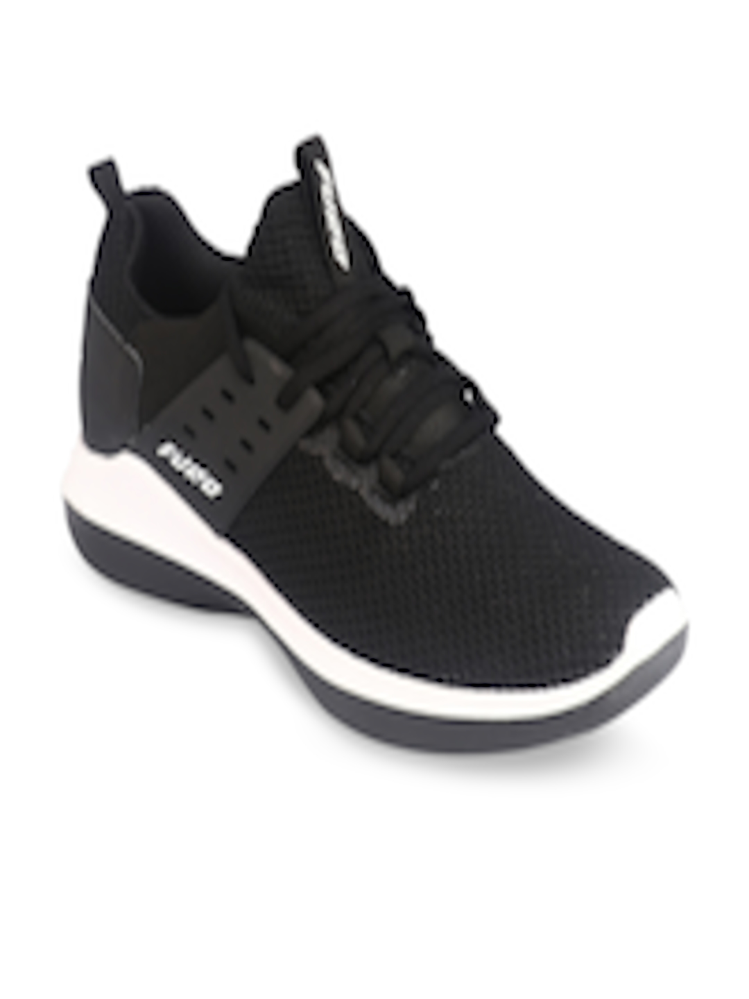 Buy FURO By Red Chief Men Black Mesh Walking Shoes - Sports Shoes for ...