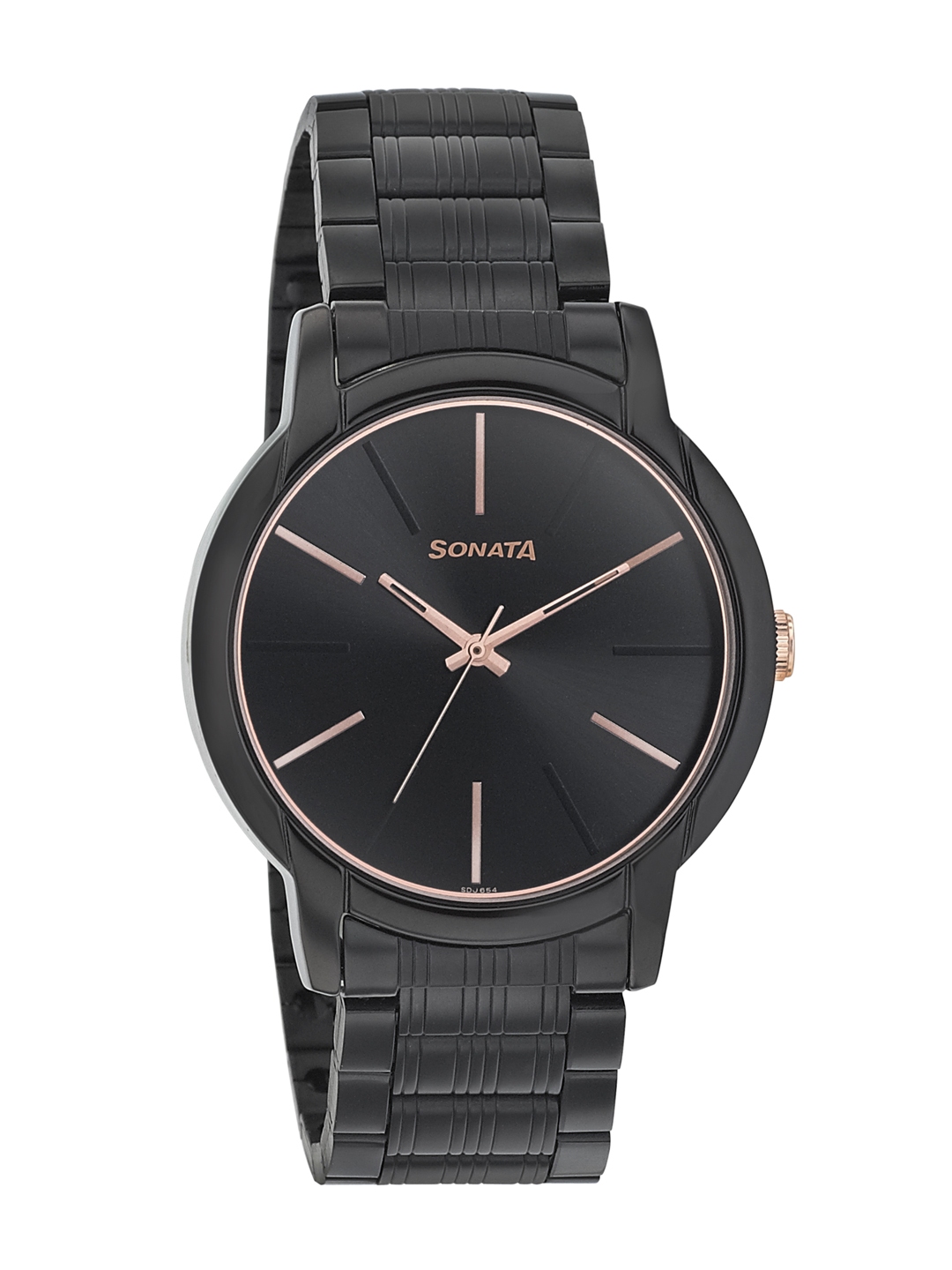 Buy Sonata Men Black Analogue Watch Watches for Men 11795878 Myntra