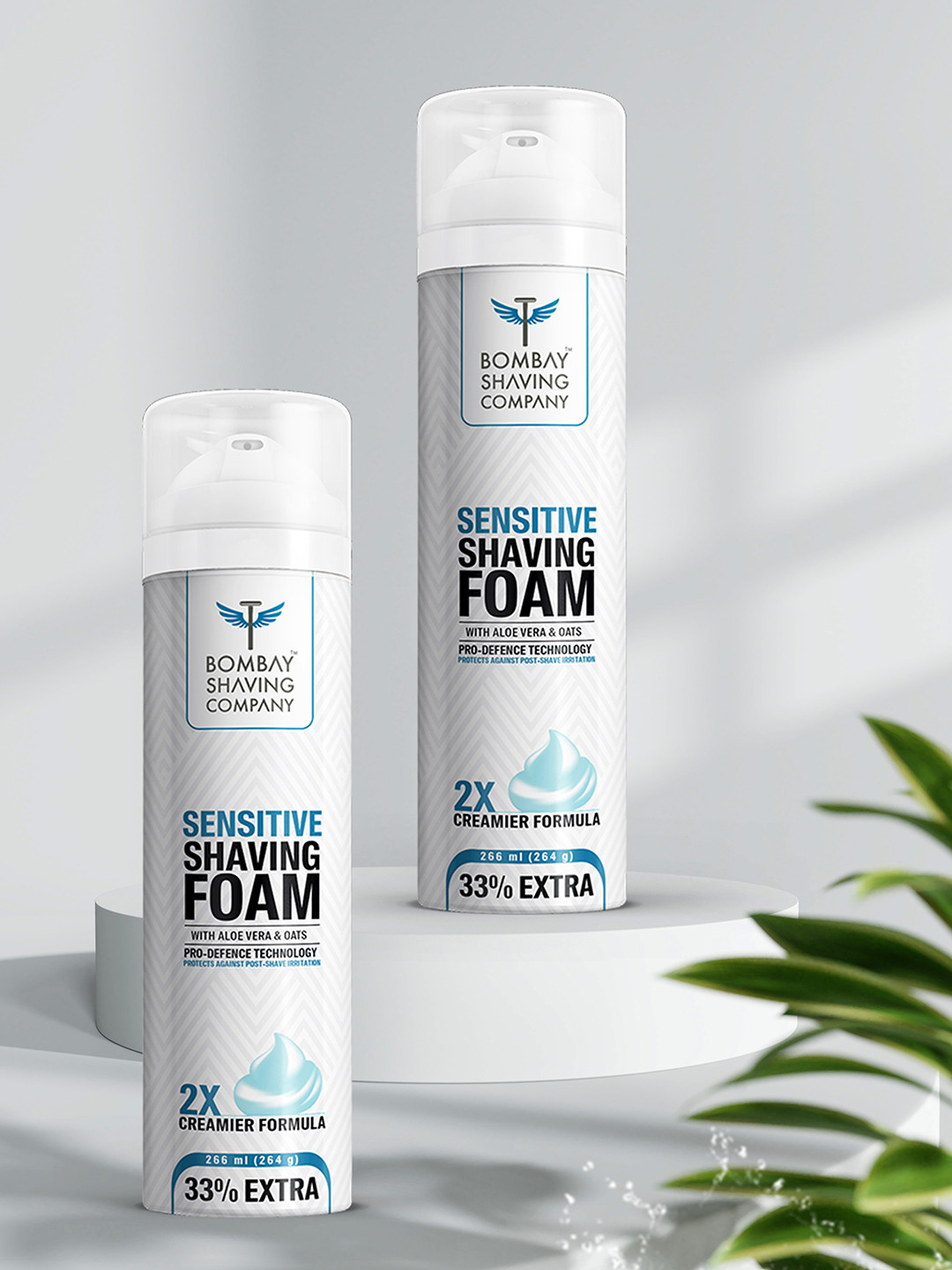 Buy Bombay Shaving Company Men Pack Of 2 Sensitive Shaving Foam 266 Ml