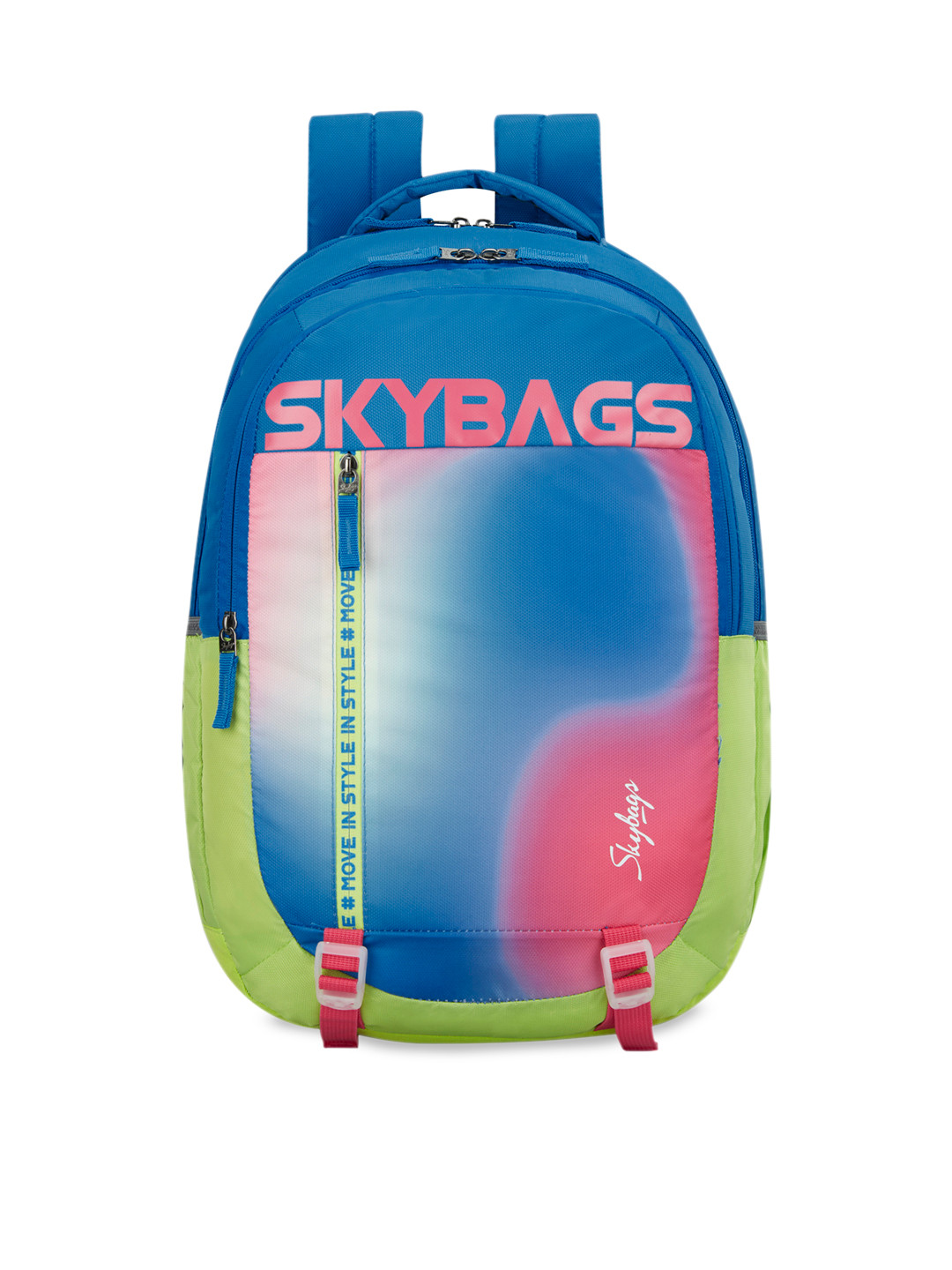 Buy Skybags Kids Blue & Green Graphic Backpack Backpacks for Unisex