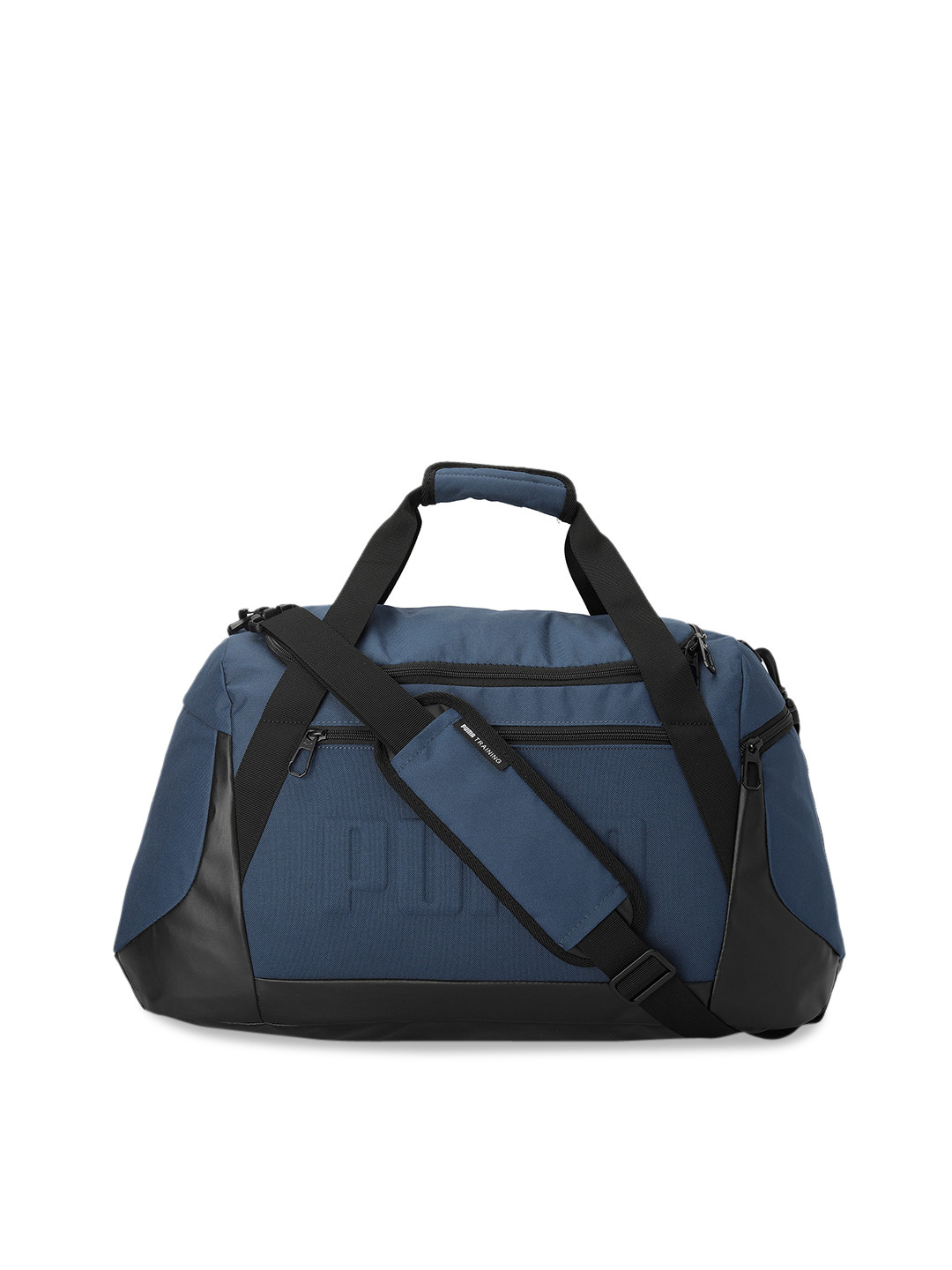 Buy Puma Unisex Blue & Black Colourblocked Medium Gym Duffel Bag