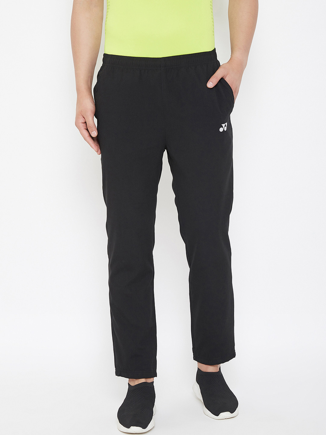 Buy YONEX Men Black Solid Straight Fit Track Pants Track Pants for