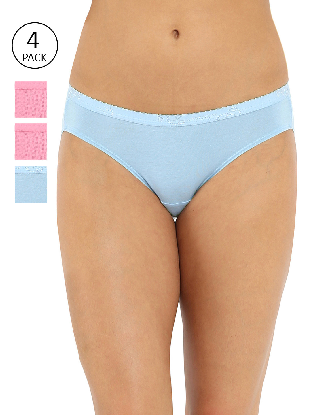 Buy Jockey Women Pack Of 4 Assorted Low Rise Bikini Briefs 1525 0210