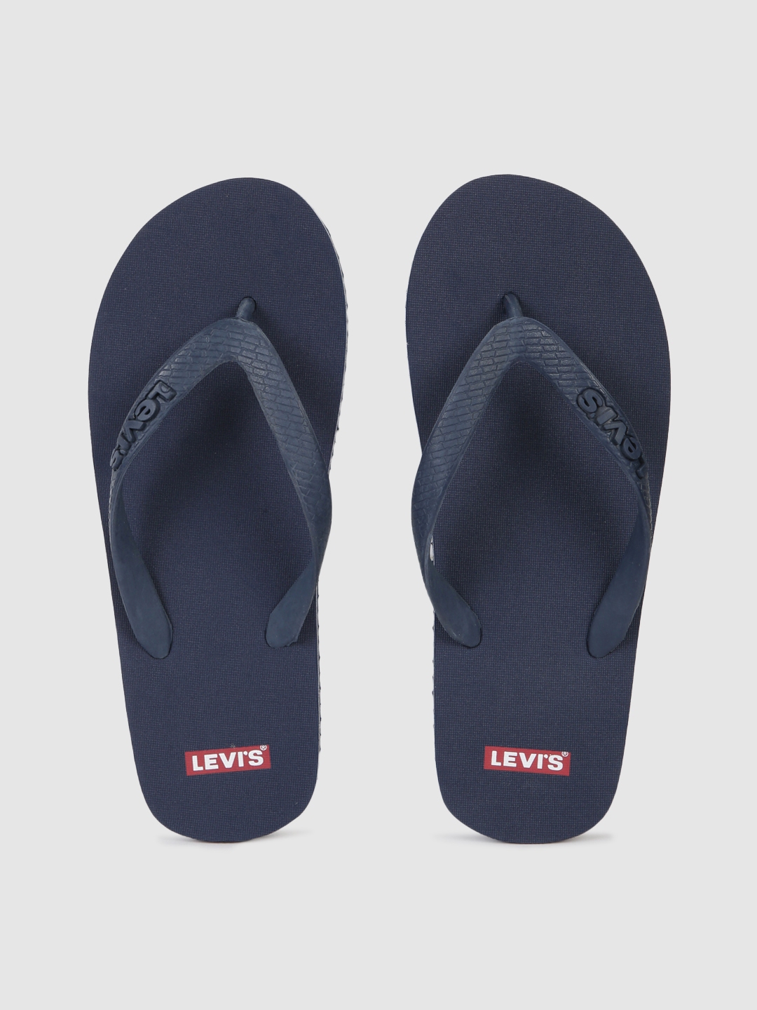 Buy Levis Men Navy Blue Solid Thong Flip Flops - Flip Flops for Men ...