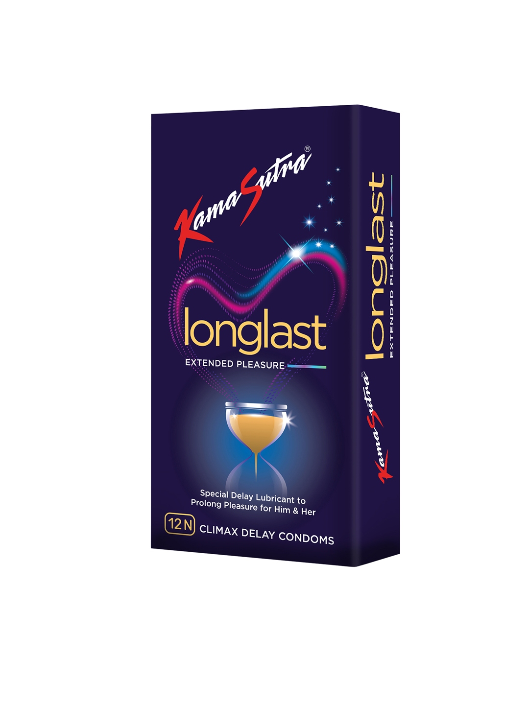 Buy Kamasutra Long Last Dotted Lubricated Climax Control Condoms 12 Count Condoms For Men 6690