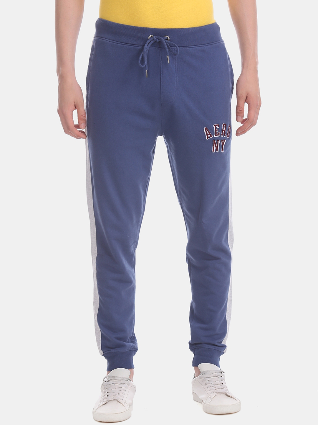 Buy Aeropostale Men Blue Solid Joggers - Track Pants for Men 11823020 ...