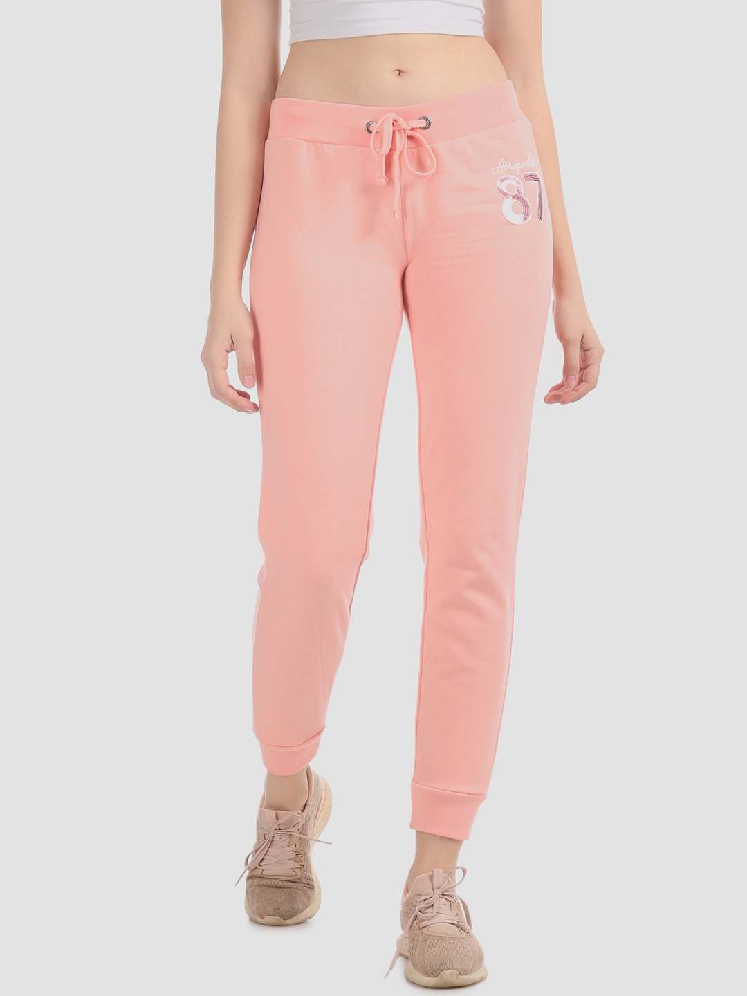 peach color joggers