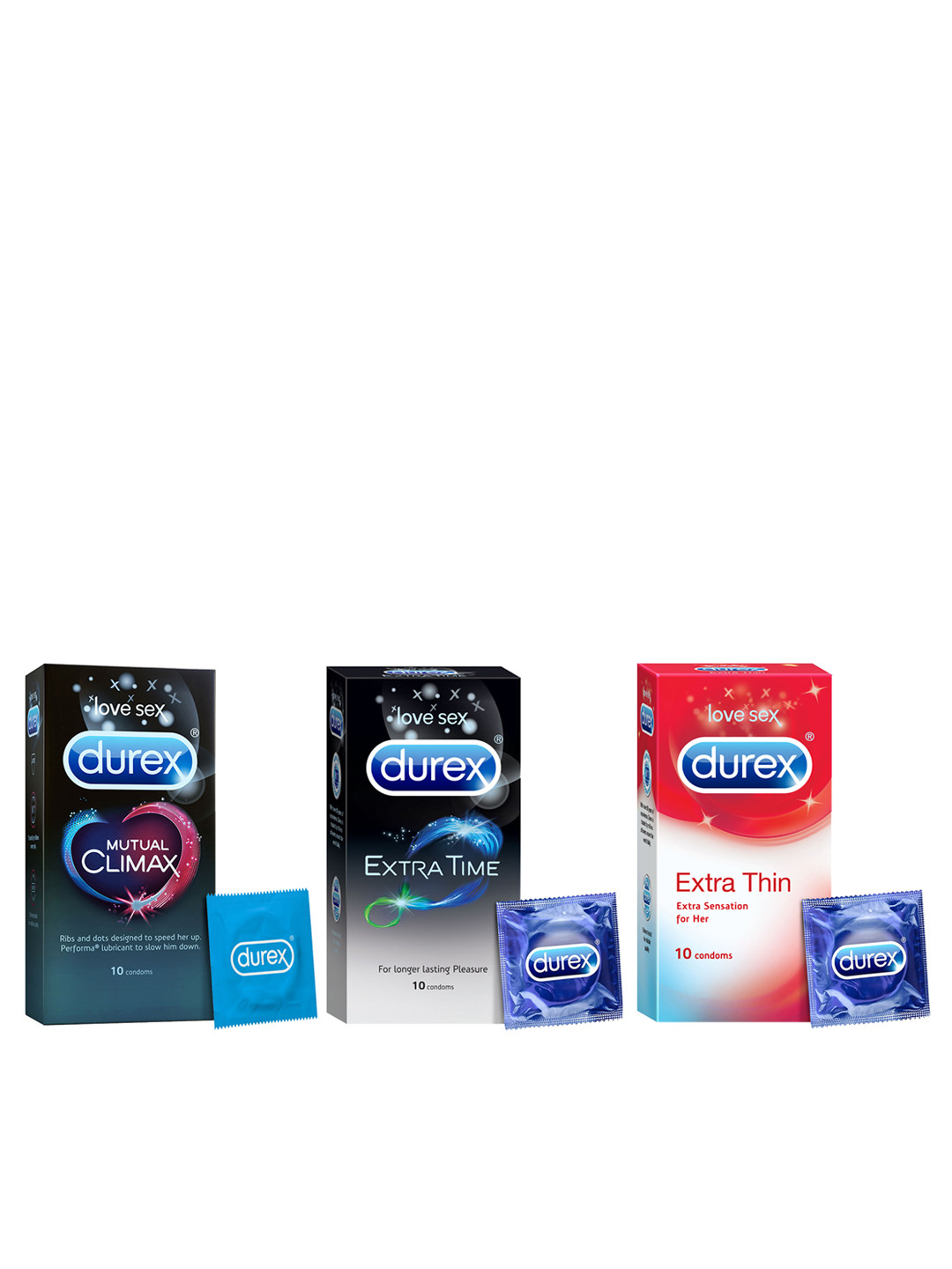Buy Durex Pack Of 3 Condoms Condoms for Unisex 11835910 Myntra