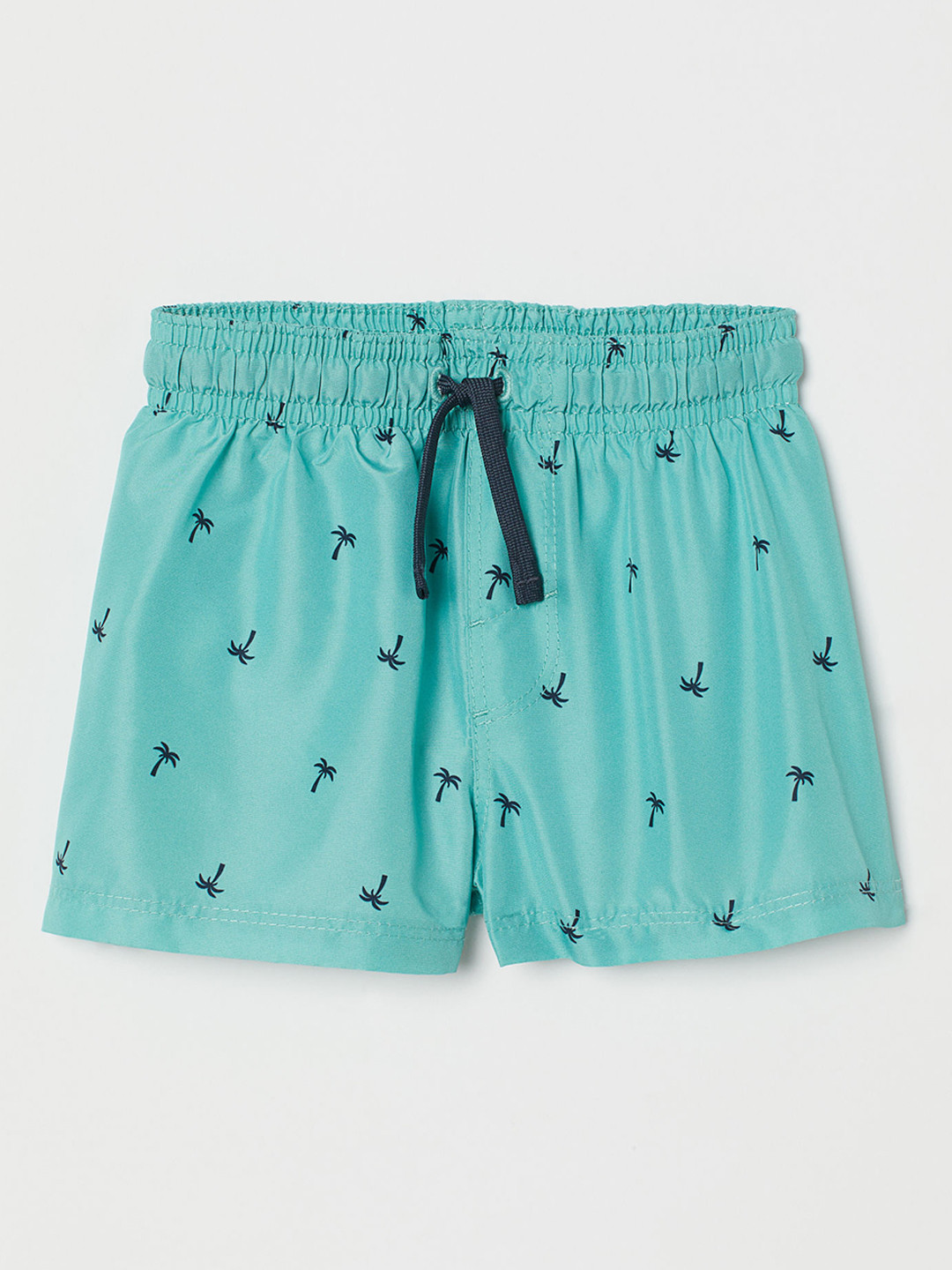 Buy H&M Boys Sea Green & Navy Blue Printed Swim Shorts Shorts for
