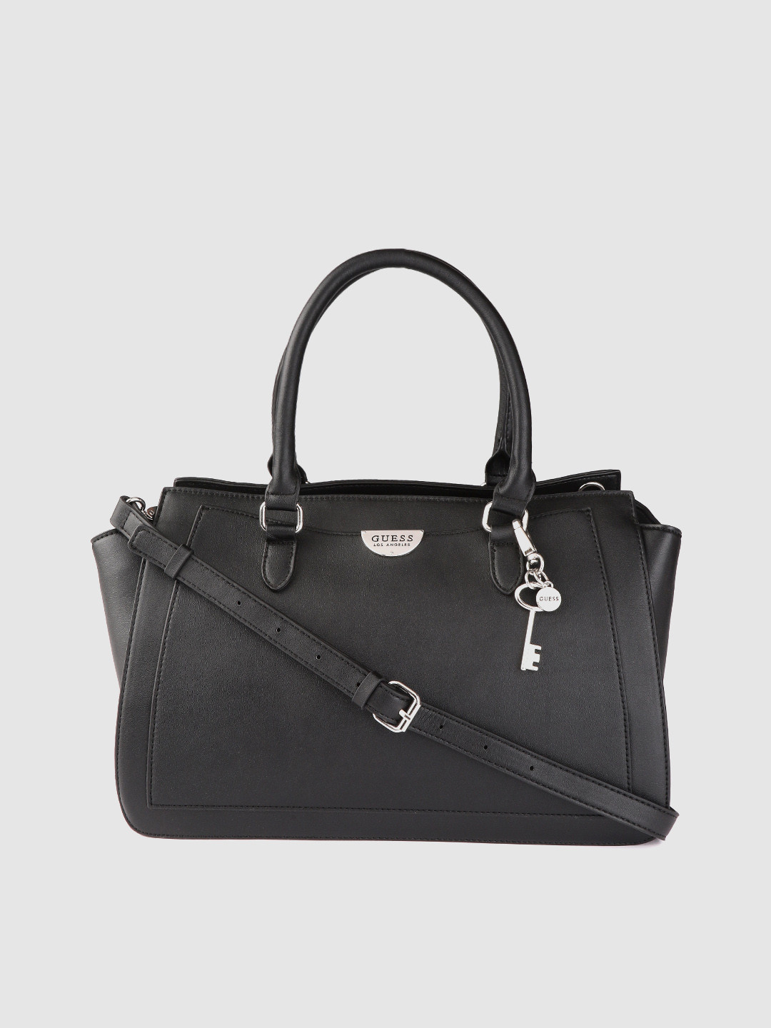 Buy GUESS Black Solid Swagger Handheld Bag Handbags for Women