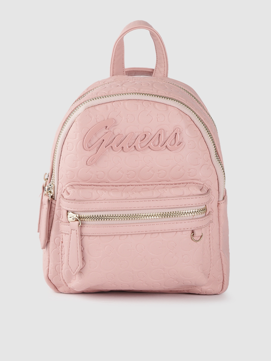 Buy GUESS Women Pink Textured Backpack - Backpacks for Women 11844870 ...