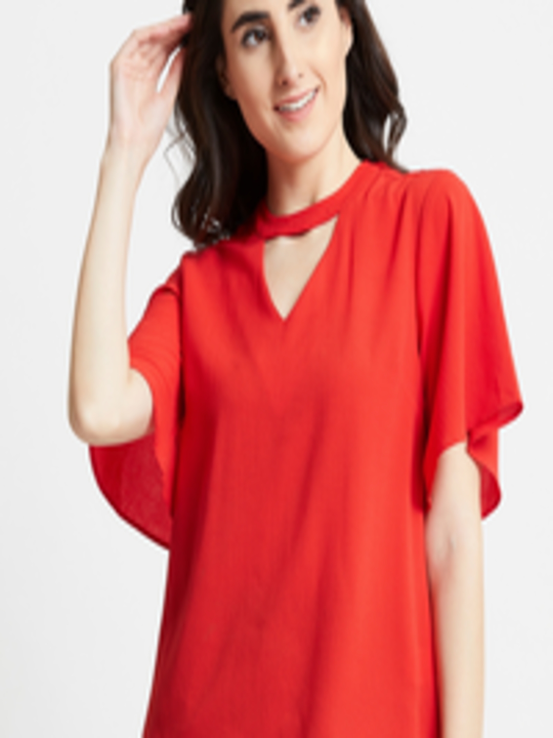 Buy COVER STORY Women Red Solid A Line Top - Tops for Women 11847484 ...