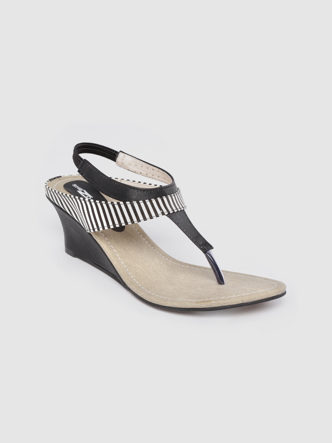 striped heels