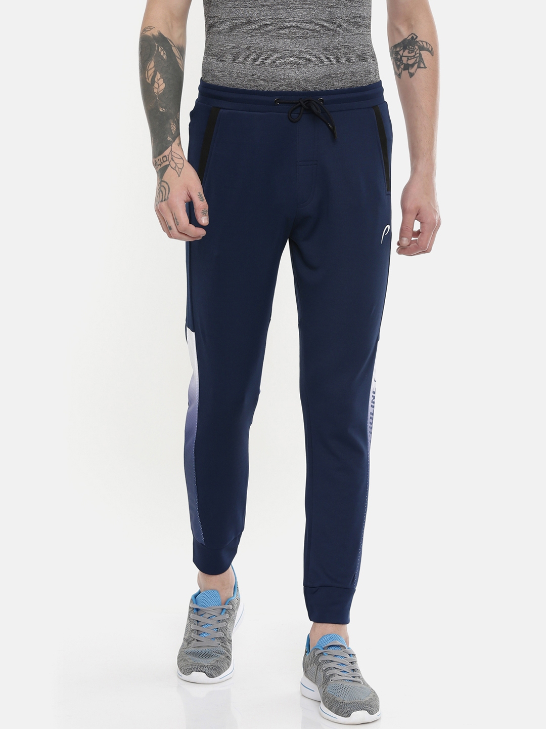 Buy Proline Active Men Navy Blue Solid Joggers - Track Pants for Men ...