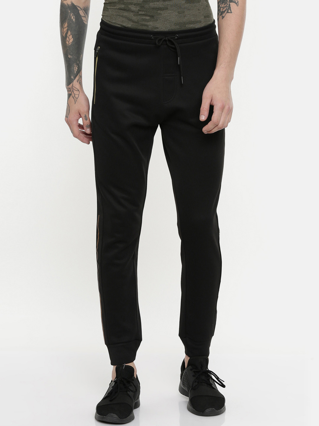 Buy Proline Active Men Black Solid Joggers Track Pants for Men