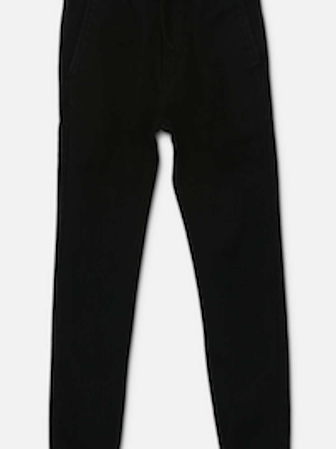 Buy Urbano Juniors Boys Black Slim Fit Denim Joggers - Trousers for ...